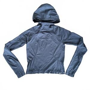 Nike Dri-Fit Seamless Women's Hooded Running Base Layer Long Sleeve Shirt M/L